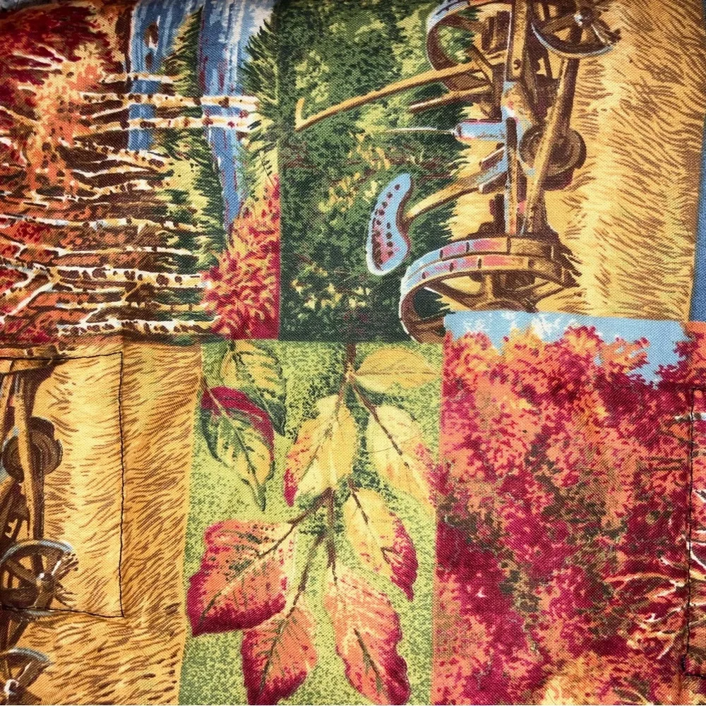 Autumn Harvest & Winter Snowman Double Side Throw Blanket 42x44 inches‎